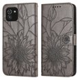 thumbnail image 1 of Funda tipo cartera con girasoles grabados para Samsung A03 166, multifuncional, elegante y con protección total., 1 of 5
