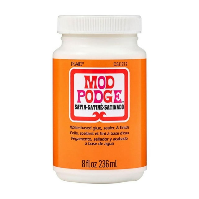Mod Podge Satin Waterbase Sealer, Glue, and Finish, 8 fl oz