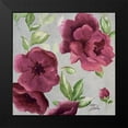 thumbnail image 2 of Pinto, Patricia 15x15 Black Modern Framed Museum Art Print Titled - Gray and Plum Florals I, 2 of 5