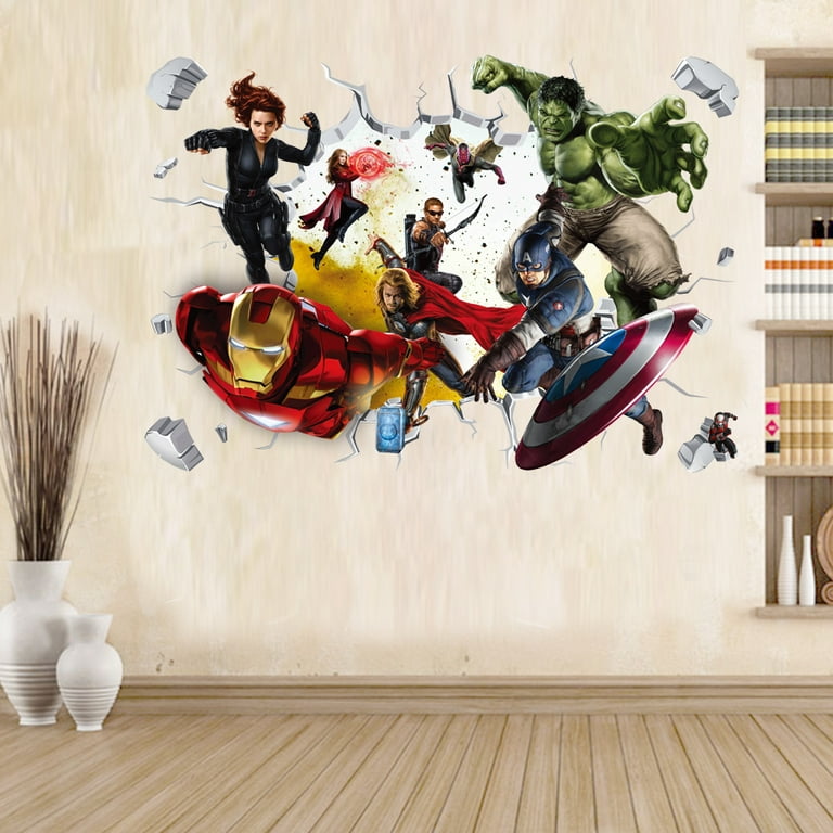 Gusuhome Superhero Wall Sticker Decals