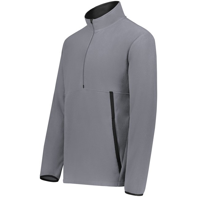 Augusta Sportswear Men's Chill Fleece 2.0 1/2 Zip Pullover, Graphite, Large