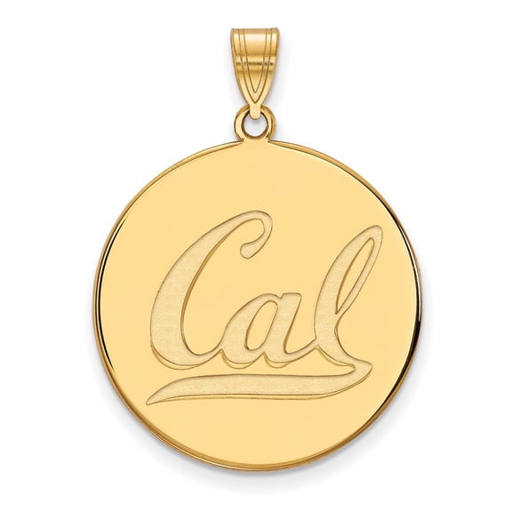 14k Gold LogoArt University of California Berkeley Extra Large Disc Pendant Q4Y046UCB
