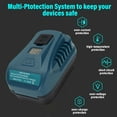 thumbnail image 4 of 100W Fast Charging Converter, Wide Compatibility Battery Charger Converter Auto Shutoff Function  for BAT618 BAT619 BAT620 18V Battery, 4 of 7