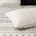 thumbnail image 2 of Farmhouse Cotton Jacquard Bedding Sets Ivory/Charcoal Full/Queen Comforter with Shams, 2 of 8