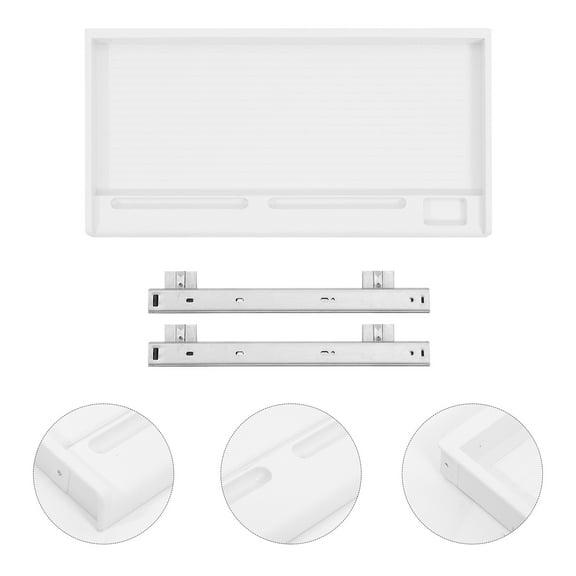 GOOHOCHY  under Table Drawer Keyboard Shelf Desk Ergo Desktop Office White