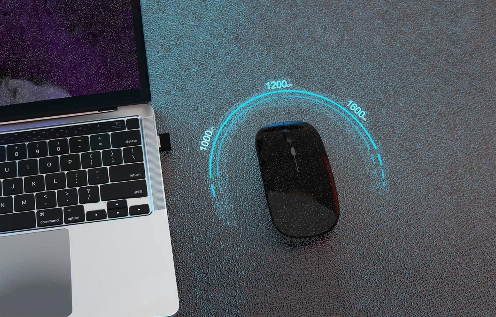 BUTTERFLY- Wireless Bluetooth Mouse Rechargeable Led Mice Silent Slim Laptop Pc Mac Mouse