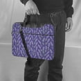 thumbnail image 5 of Lsque Lavender Flowers Pattern Laptop Bag – Portable & Slim Single-Shoulder Computer Case with Adjustable Strap, Protective, Lightweight for 13”/14”/15.6” Laptops, 5 of 8