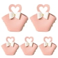 thumbnail image 1 of CSChome Gift Bag 5Pcs Convenient Colorful Mini Handbag Faux Leather Gift Bag for Parties Weddings Decoration, 1 of 7