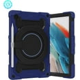 thumbnail image 2 of Galaxy Tab A8 10.5 '' 2022 Model (SM-X200/X205/X207) Case 360° Rotatable Handle Kickstand with Shoulder Strap S Pen Holder Colorful Shockproof Silicone, 2 of 8