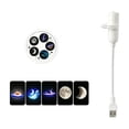 thumbnail image 2 of 2-in-1 Galaxy Projector Night Light, USB Starry Sky Night Light Projector with Adjustable Brightness, Mini LED Projection Lamp for Bedroom Ceiling Wall Room Decor - A, 2 of 6