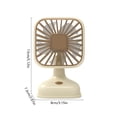 thumbnail image 4 of AuroraX Beige Desk Fans Personal Cooling USB Charging Mini Cooler Adjustable Speeds Strong Airflow Lightweight Quiet Office Table Fan, 4 of 6