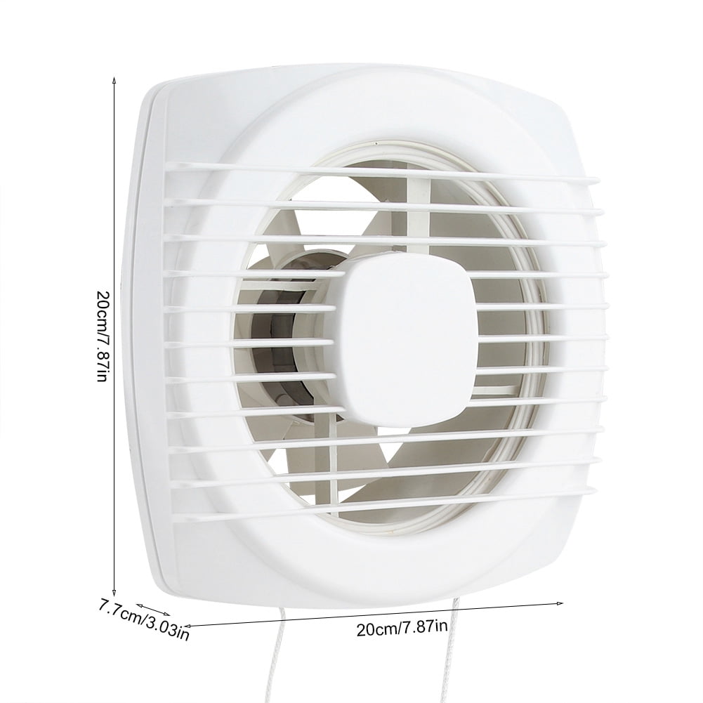 Abastado 15W 220V Home Bathroom Kitchen Window Wall Mount Air Vent Ventilation Exhaust Fan