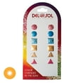 thumbnail image 2 of Color-Changing Earrings - Geometric by Delsol for Women - 6 Pairs Earrings, 2 of 2