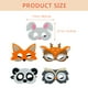 thumbnail image 2 of KAKOWELY 5 máscaras de fieltro de animales para fiestas, máscaras de animales para niños, máscaras de animales para fiestas, 2 of 5