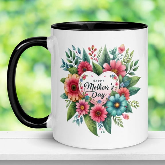Happy Mothers Day, Floral Mug, Mothers Day Gif, Mom Coffee Mug, Birthday Gift, Wild Flower Mug, Best Mom Ever, GifT1 Ideas, Mama Mug, 002