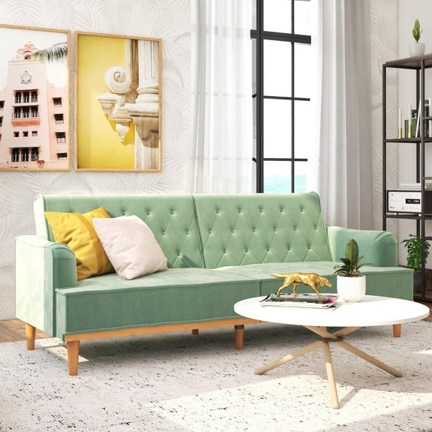 Mr. Kate Stella Vintage Convertible Sofa Bed Futon