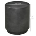 thumbnail image 2 of Table d'Appoint Terrazzo Gris Anthracite - Table d'Extrémité Ronde de 17 Pouces pour Salon, Chambre et Patio - Table d'Accent Durable pour Intérieur/extérieur, 2 of 7