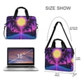 thumbnail image 3 of FORMRS 16" Laptop Bag Carrying Sleeve Case with Handle Travel Shoulder Briefcase, Purple Neon Road, 3 of 8