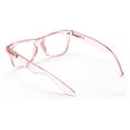 thumbnail image 3 of 2 Pairs Transparent Neon Color Deluxe Reading Glasses - Comfortable Stylish Simple Readers Clear Magnification 3.75, 3 of 4