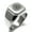 Silver, variant on Stainless Steel All Seeing Eye of Providence Engraved Square Flat Top Biker Style Polished Signet Ring