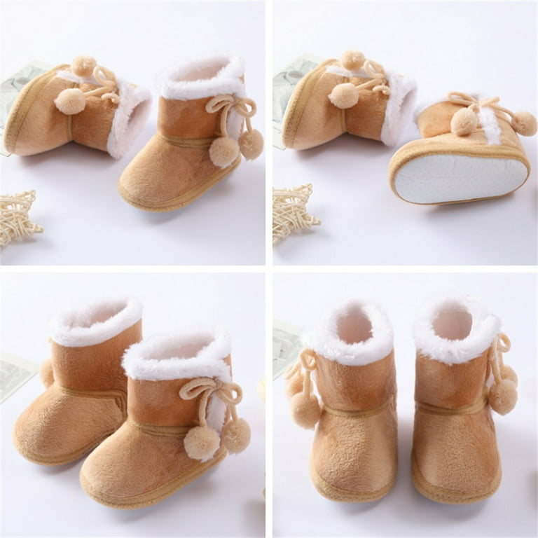 Lov Infant Boots Winter Baby Girl Shoes Soft Sole Anti-Slip
