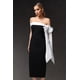 thumbnail image 4 of Vestido Bellabarnetten Ophelia sin mangas a media pierna con hombros descubiertos, 4 of 6