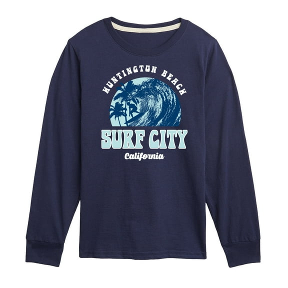 Instant Message - Surf City - Toddler & Youth Long Sleeve Graphic T-Shirt