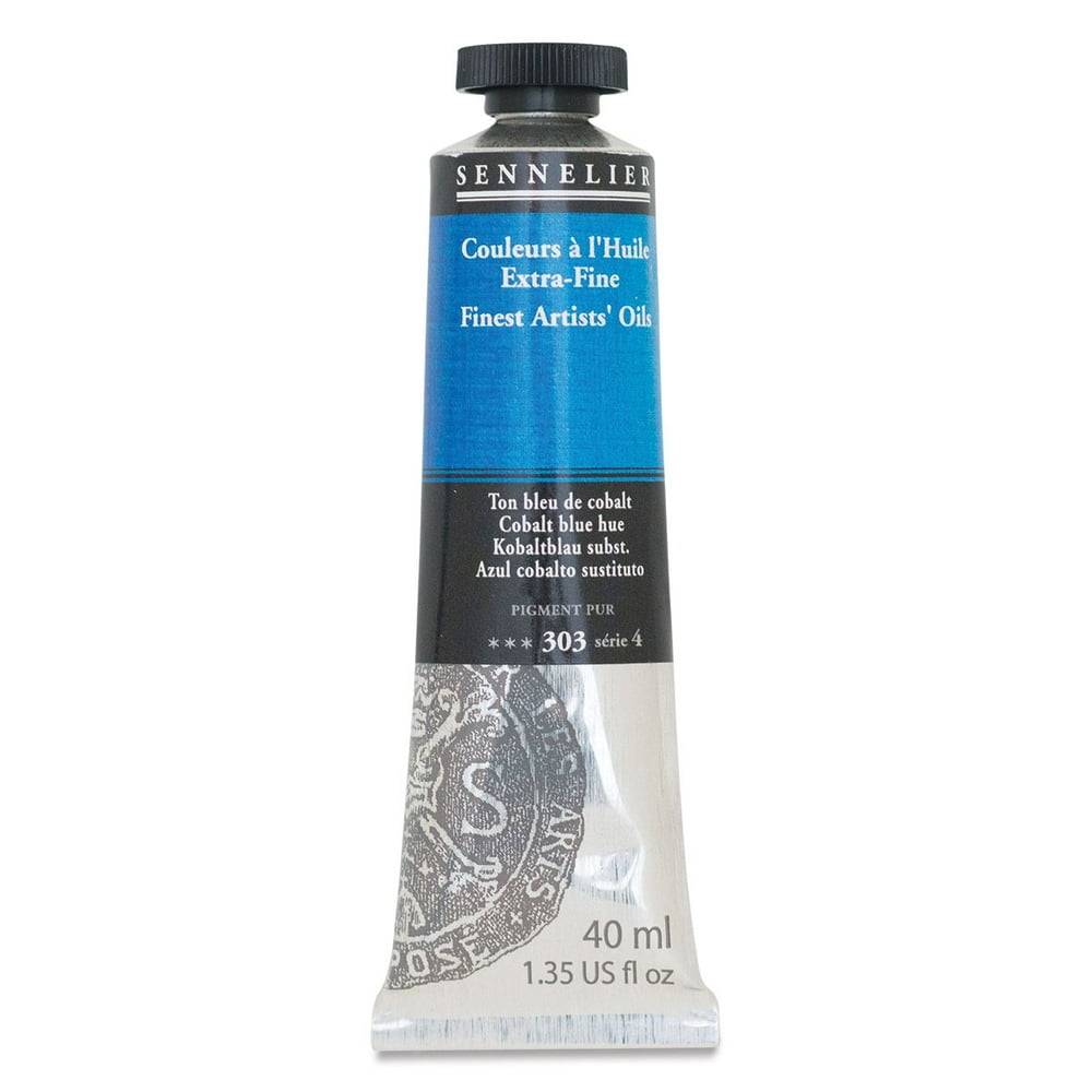 Sennelier Artists' Extra Fine Oil Paint Cobalt Blue Hue, 40 ml tube