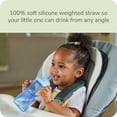 thumbnail image 5 of NUK Learner Infant Toddler Straw Cup, 5oz Straw Sippy Cup 6+ Months, 1 Pack, Teal, Unisex, 5 of 6
