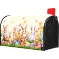 thumbnail image 3 of Spring Easter Mailbox Covers Bunny and Eggs Easter Mailbox Cover Magnetic Standard Size 21x25 Inch Butterfly Floral Mailbox Cover Flowers Letter Post Box Cover Wrap Garden Yard Home Decor for Outdoor, 3 of 6