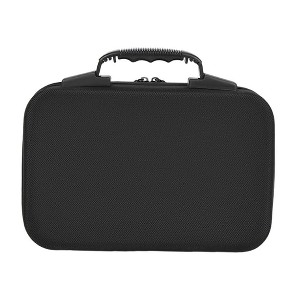 Organizador de esmaltes de uñas portátil multiusos para viajes, estuche rígido para aceites esenciales Negro