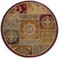 thumbnail image 3 of Impressions Transitional 5' Round Multi-Color Polypropylene Indoor Area Rug, 3 of 7