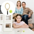 thumbnail image 2 of 1 Set Mini House Tennis Racket and Tennis Model Mini Ornament Photo Prop, 2 of 9