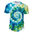 thumbnail image 4 of Zylanna Men's T-Shirts Tee, Summer Short Sleeve Crew Neck Tie Dye Fashion Tops for Mens Multicolor, 4 of 5