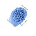 thumbnail image 4 of Esponja de baño de doble cara con textura de arena fina y lado suave para adultos, estropajo exfoliante para el cuerpo, estropajo de limpieza profunda, accesorio de ducha unisex, disponible en azul, 4 of 6