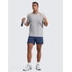 thumbnail image 3 of Camisetas CRZ YOGA Cloudweight para Hombre - Cómodas, Ligeras, Deportivas de Manga Corta, Color Gris Plata, Talla Mediana, 3 of 6