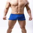 thumbnail image 4 of kpoplk Mens Swim Trunks Quick Dry Swimwear Zipper Pockets, Swim Shorts with Mesh Lining Blue,L, 4 of 6