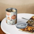 thumbnail image 3 of 12oz Coffee Tumblers Fall Pumpkins and Leaves Pattern Stainless Steel Vacuum Insulated Travel Tumbler Coffee Cups Mug with Lid and Straw with Cleaning Brush for Cold & Hot Drinks, 3 of 5
