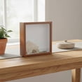 thumbnail image 2 of twisto Ticket Display Box 3 Cm Deep Ticket Shadow Box Top Slot Memory Display Case for Concert Tickets, Travel Memories, Walnut, 15x15cm, 2 of 10