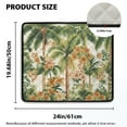 thumbnail image 2 of ZIATUBLES Daisy Butterfly Wood Grain Washing Machine Dust Cover Mat Versatile Washer Dryer Top Protector Cover Pad for Laundry Room Absorbent Heat-Resistant Kitchen Mat, 24 x 19.7 Inch, 2 of 7