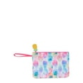 thumbnail image 2 of No Boundaries Women's Vinyl Wristlet Beach Pouch, Pineapple, 2 of 3