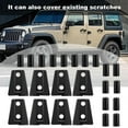 thumbnail image 1 of CAR DOOR HINGE COVER TRIM BLACK   JK UNLIMITED 4-DOOR 2007-2018, 1 of 7