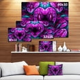 thumbnail image 3 of Purple Cold Mystical Heart - Floral Canvas Art Print, 3 of 4
