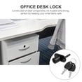 thumbnail image 3 of KAKOWELY 2Pcs Office Desk Lock Central Lock Office Furniture Drawer Lock Random Key Style,2.36"X1.77"X0.79", 3 of 5