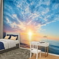 thumbnail image 2 of Peel and Stick Wallpaper Sunrise Modern Art Wall Mural Decor Self Adhesive and Removable 100in x 144in, 2 of 8