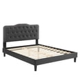 thumbnail image 3 of Modway Amber Tufted Performance Velvet King Platform Bed in Charcoal, 3 of 10