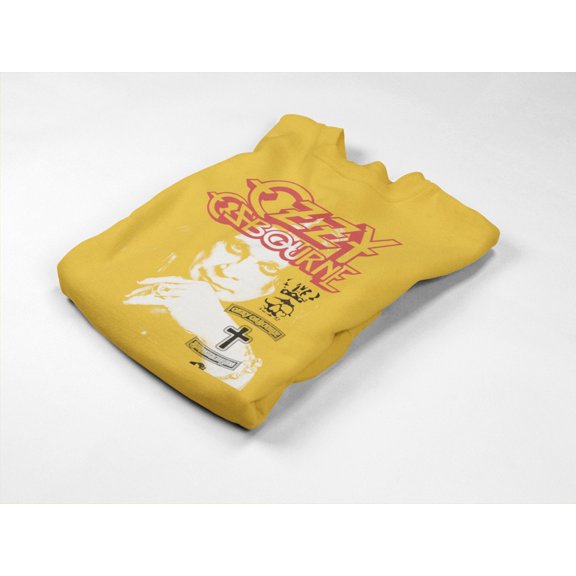Ozzy Osbourne Holy Trinity Jumbo Print Unisex Sweatshirt - Yellow - Medium
