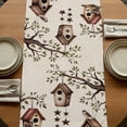thumbnail image 5 of Table Runners 90 Inches Long Dress Scarves, Sweet Home Farmhouse Coffee/Dining/Kitchen Table Runner for Living Room, Western Stars Bird Houses Farmhouse Retro 13x90 Inch, 5 of 9