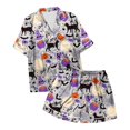 thumbnail image 5 of Womens Pajama Sets Halloween Printed Short Sleepwear Loungewear Nightwear Nightclothes Homewear, 5 of 5
