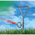 thumbnail image 4 of Chrome Dog Stakes - Heavy Duty Tethers - For Dogs (Dog Stakes), 4 of 5